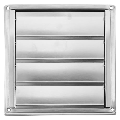 Ventilation murale acier inoxydable Zerodeko grille carrée façade