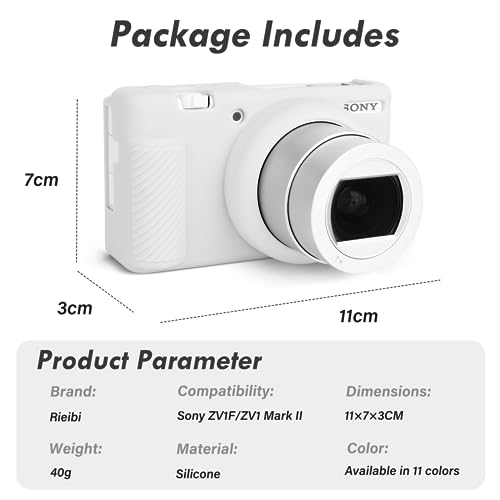 Funda de silicona para cámara Sony ZV1F blanca miniatura 2