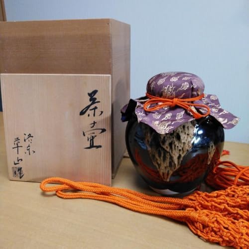 お茶壺                 洛京    草山作 お茶壺 洛京 草山作 - メルカリ