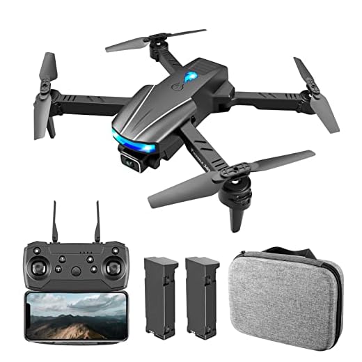 YLR/C S85 RC Drone com Câmera 4K Dual Camera RC Quadcopter com Função Obstáculo Evitar Trajetória Controle de Gesto de Voo Pacote de Armazenamento 2 Bateria YUHOME