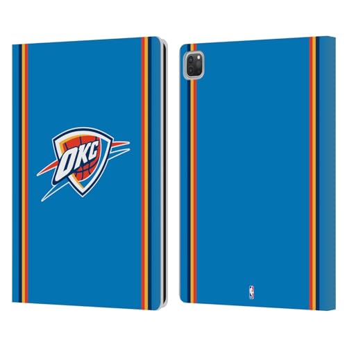 Étui iPad Pro 12.9 Oklahoma City Thunder en cuir bleu sous licence officielle NBA