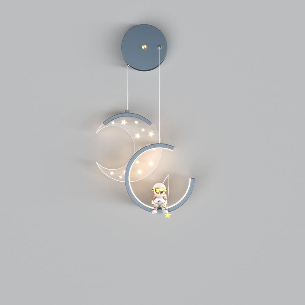 Applique murale enfant astronaute LED 10W avec abat-jour acrylique 3 couleurs de lumière