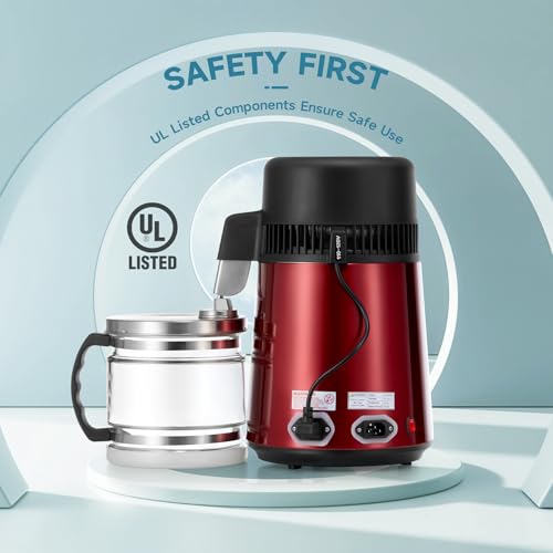 Image of CO-Z Stainless Steel Home Water Distiller Machine with 4 Liter Connection Bottle
