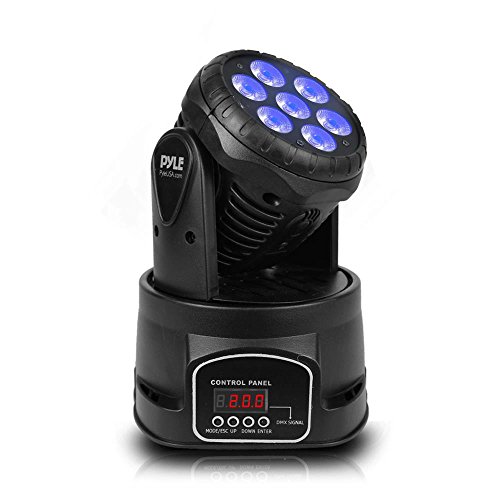 Pyle Party Rotating Moving Stage Light - for Professional DJ Dance Show Performance with RGB Color...