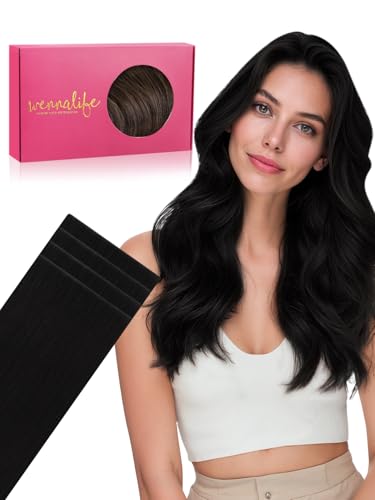 Image of WENNALIFE Invisi Edge 8cm Tape in Hair Extensions Human Hair