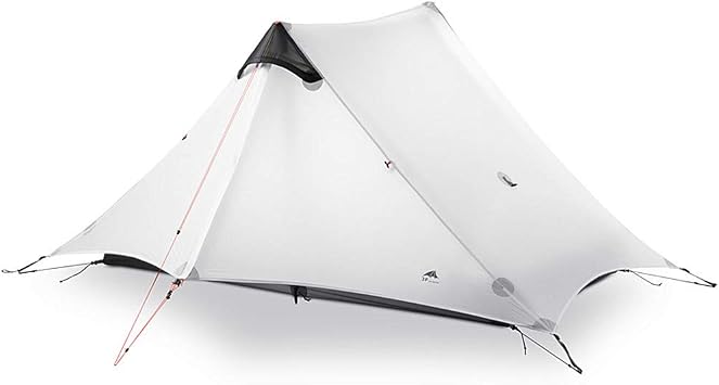3F UL GEAR lanshan 2 Tent 2 Person Oudoor Ultralight Camping Tent 3 Season Professional 15D Silnylon Rodless Tent 4 Season