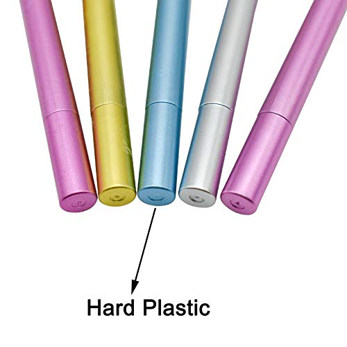 Maydahui 24Pcs Natural Goose Feather Rollerball Pen Fashion Cute Kawaii Pens Black Gel Ink Pens For Student Girls #TOP3