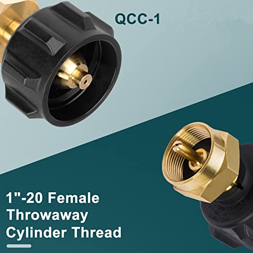 Gaspro Propane Refill Adapter, Fill 1 Pound Bottles From 20Lb Tank, Easy To Use, Solid Brass #TOP3