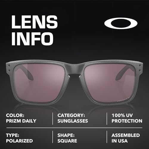 Image of Oakley HOLBROOK STEEL COLLECTION OO9102 Sunglasses w /Official Eyewear Kit | Polarized, Men's Sunglasses