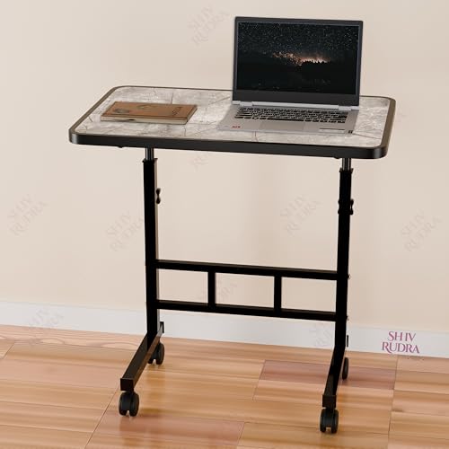 Image of Multi-Purpose Laptop Table, Study Table| Heavy Duty Bed Table| Adjustable for Height, Portable for Office, Work Form Home | DIY Table, Easy to Asembl (Adjustable Dark)