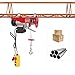 550Lbs Electric Hoist with Remote Control,510W Electric Winch with Zinc-Plated Steel Wire Hoist for Garage, Warehouses, Factories 39.4ft Lifting Height with Emergency Stop Switch