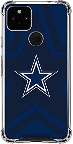 Skinit Clear Phone Case Compatible with Google Pixel 4a 5G - Officially Licensed NFL Dallas Cowboys Double Vision Design
