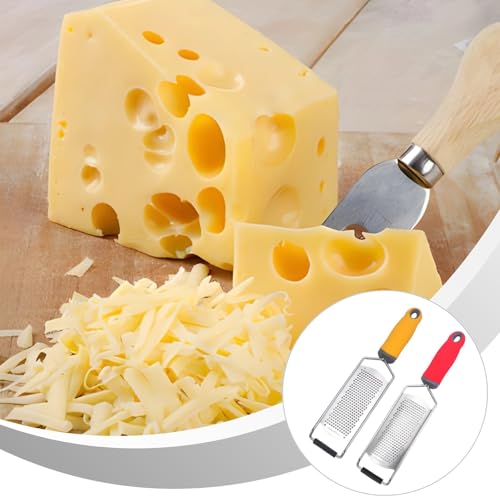 2-Pack de ralladores de queso de acero inoxidable miniatura 3