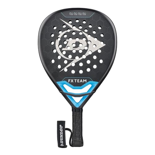 DUNLOP Padel Bat FX Team – Diamantvorm, carbon frame, hoge balans, zachte EVA-kern – Voor gevorderde/professionele spelers