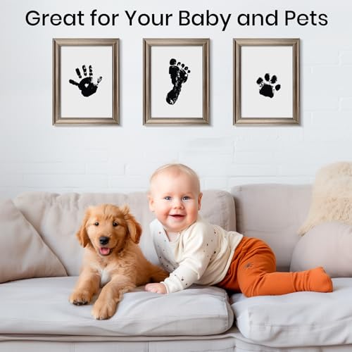Founabob US2PCSBBBLACK 2Pcs Ink Pad For Baby Hand And Footprint thumb #4