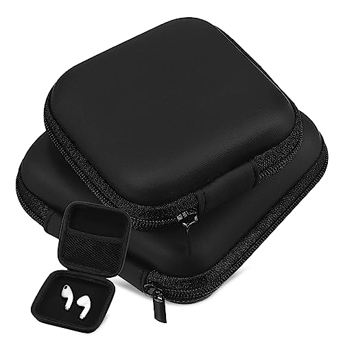 QUMIIRITY 2Pcs Storage Bag Earphone Organizer with Mesh Pocket for Travel Work Cables Devices from Scratches and Bumps Compact Design for Easy Carrying