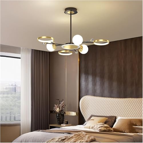 Pendant lighting ceiling de diseño dorado para crear un loft sofisticado 5