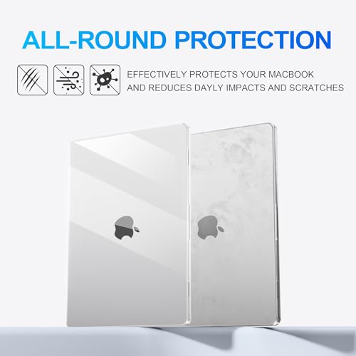 GPXIIZ Etui kompatybilne z MacBook Neo 13 cala A18 Pro Obudowa Ochronna 2026 A3404, Ultra-cienki Hard Case 13”, Krystalicznie Czysty