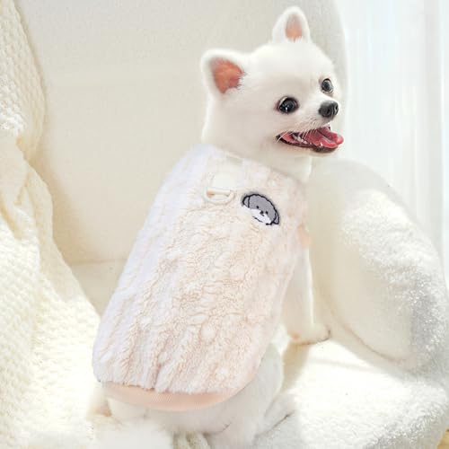 Hyran Hundepullover, Winter Warmer Hunde Pullover, für Kleine Mittelgroße Hunde und Katzen (Kaki, S)