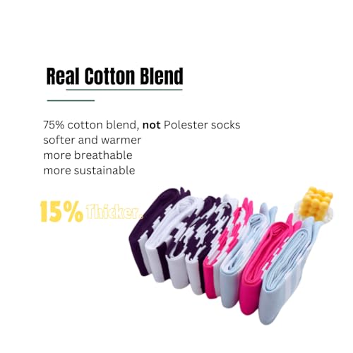 Image of Extra Long Striped Thigh High Socks Cute Soft Cotton Over the Knee Retro