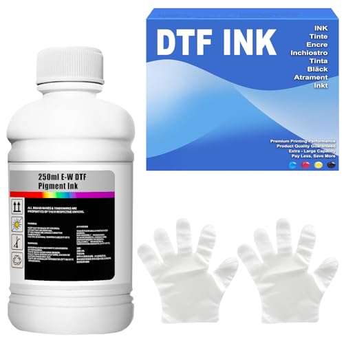 Encre DTF blanche 250ml pour recharge d'imprimante textile et transfert thermique
