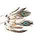 LHKJ Indio Diadema Boho Diadema de Plumas Hippie Indio Diadema Pluma Cabeza...