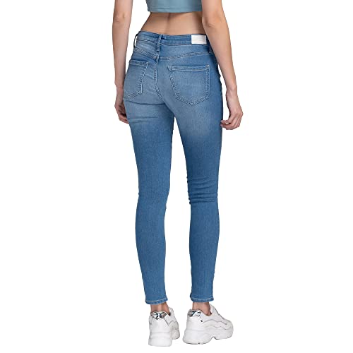 Image of Spykar Womens Mid Rise Super Slim Fit Jeans
