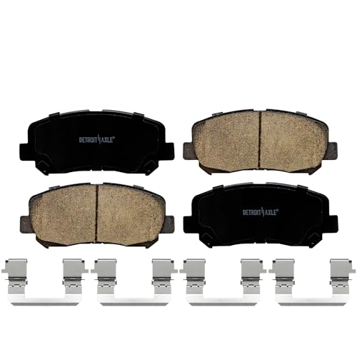 Image of Detroit Axle - Front Ceramic Brake Pads Kit Replacement for 2013 2014 2015 2016 2017 2018 2019 2020 2021 2022 2023 2024 Mazda CX-5