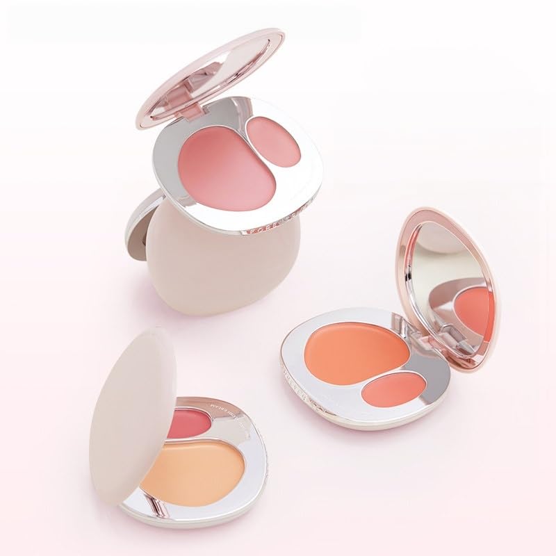 Foreverkey Dual-Color Cream Blush Highlighter Palette