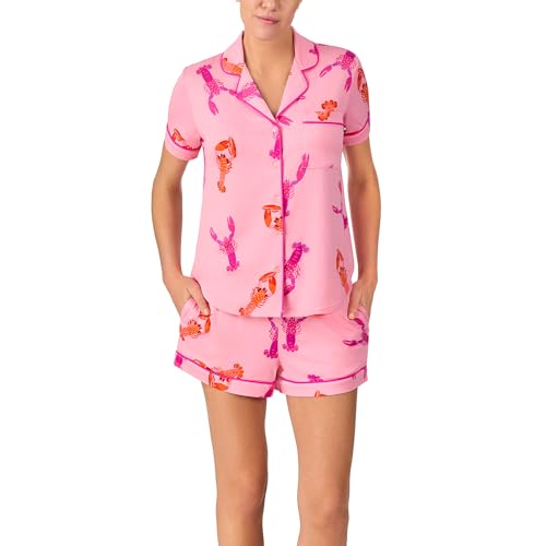 Image of kate spade new york Short Sleeve Knit Shorty Pj Set