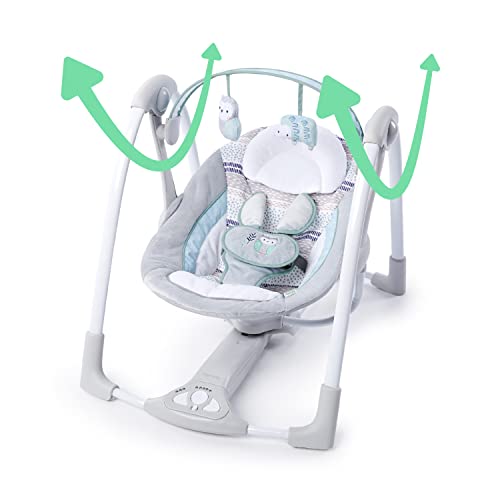 image for Ingenuity Compact Lightweight Portable Baby Swing with Music, Nature S