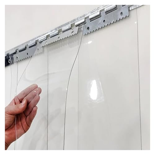 QHLTY Cortina De Plástico Transparente Puertas, Tira Completa PVC, Panel Vinilo para Tiendas, Patios, Garajes, Frigoríficas, Almacenes(165x210cm)