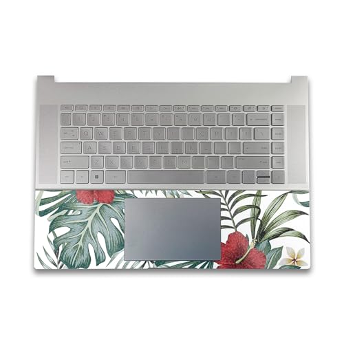 Image of Glossy Glitter Gaming Skin Compatible with HP Envy x360 16 inch (2023) - Tropical Hibiscus - Premium 3M Vinyl Protective Wrap Decal Cover - Easy to Apply | Crafted in The USA by MightySkins