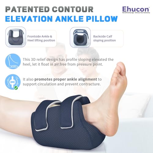 Image of 3D Heel Protectors for Pressure Sores,Ankle Elevation Pillow Foot Support Cushion for Bed Sores,Heel Cushions for Heel Pain Relief