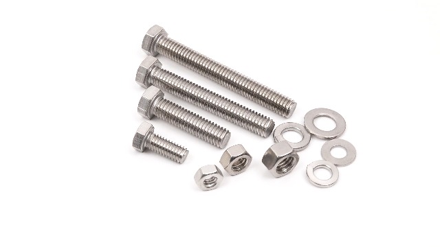 Image of VIGRUE 405PCS Hex Bolts Assortment Kit 1 /4-20 5 /16-18 3 /8-16 Heavy Duty Bolts Screws Nuts Flat Spring Washers Assorted, Includ 3 inch Long Bolts, 14 SAE Sizes Length 3 /4 inch to 3 inch, 304 Stainless Steel