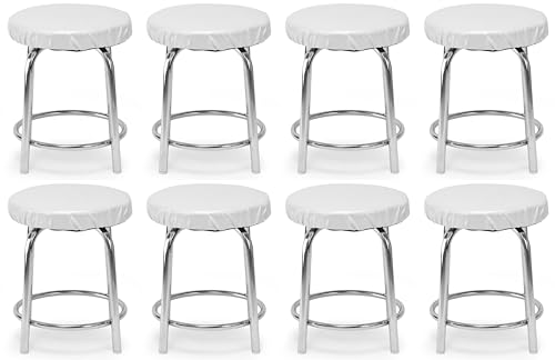 Image of GOYALSON Durable Doctor Medical Stool for Office Home with Comfortable Cushion seat (White, 8)