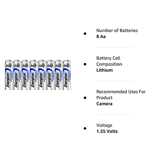 Energizer Ultimate Lithium Aa Batteries (8-Pack) In Economical Bulk Packaging #TOP1