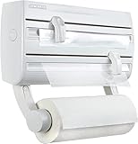 Múltiples usos – El porta rollos Leifheit tiene espacio para los rollos de film, papel de aluminio y papel de cocina, y cuenta con un práctico soporte para las especias.