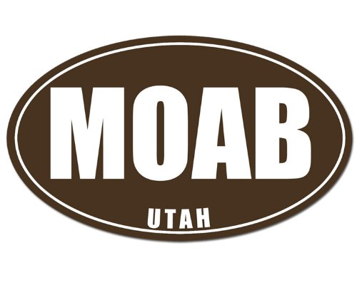 Oval MOAB Utah National Park Sticker