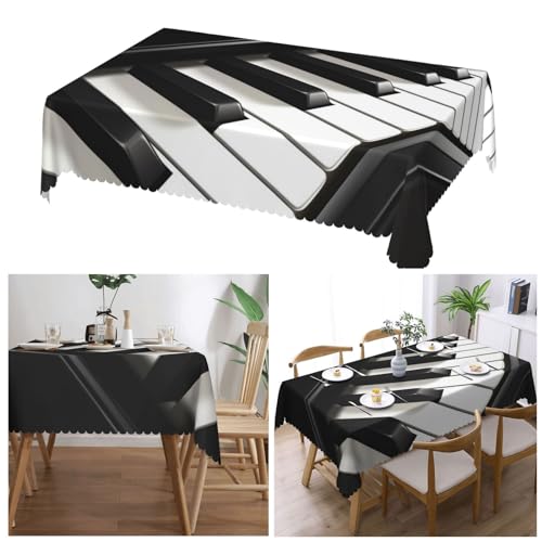 Nappe rectangulaire décorative KHiry anti-pli pour vos repas en camping et repas - 8