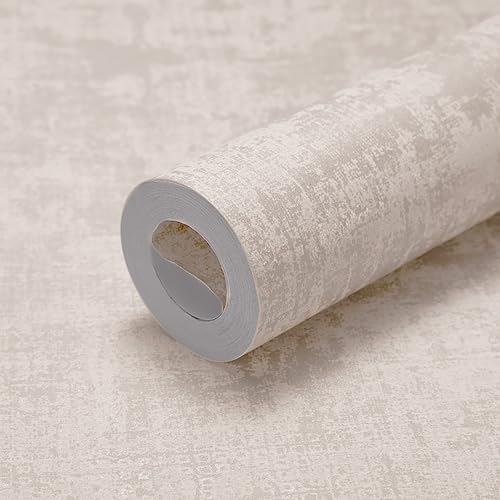 Stone Glitter Effect Wallpaper Non-Woven Modern Light Coffee Vintage Industrial Textured Metallic Wallpaper - for Bedroom Adults Living Room Corridor Modern Wall Paper, 53cm X 9.5m