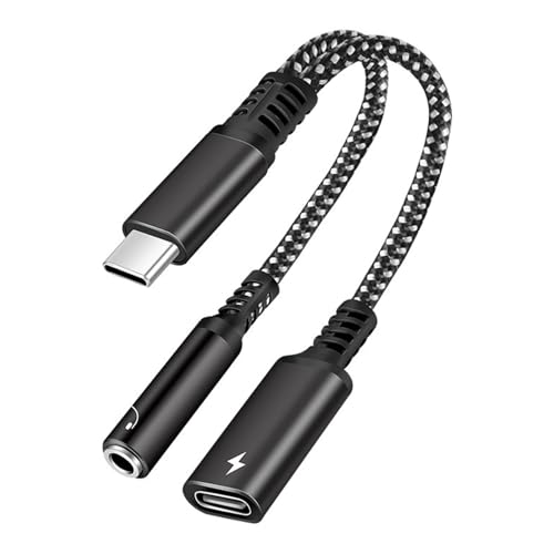 Plait USB C - 3.5mm �A�_�v�^�[�́A���o�C�� �f�o�C�X���[�d���Ȃ���񈳏k�T�E���h��񋟂��܂� Type C �w�b�h�t�H�� �|�[�g �A�_�v�^�[