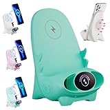 Mini Chair Wireless Fast Charger Multifunctional Phone Holder, 2024 Upgrade Portable Mini Chair Wireless Charger, Fast Charging Station Amplifier Mobile Phone Holder Stand (Green, 1 Pack)