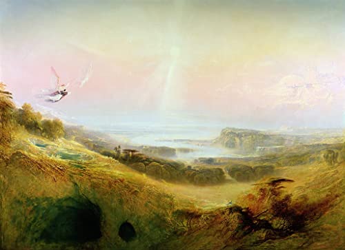 Impression sur toile la rivière du bonheur par John Mrtinss pour salon 60x90cm