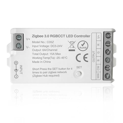 TUNICHX ZigBee 3.0 LED Controller C05Z RGBCCT LED Strip Bulb Dimmer main view