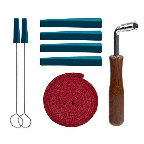 Piano Tuning Kit, Professional Piano Tuner Tools Including Tuning Hammer Mute Wrench Hammer Handle Kit Tools and Case (8PCS)