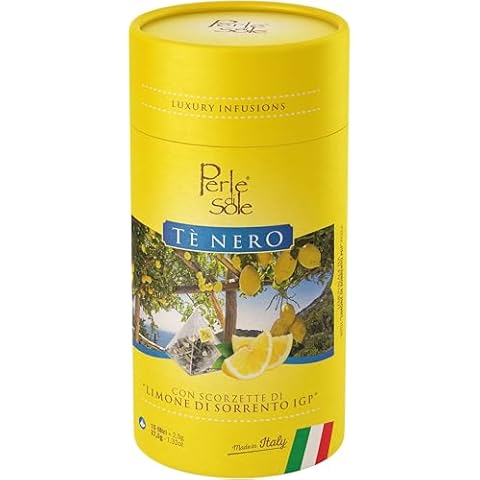 Perle di Sole Lemon Black Tea with Sorrento PGI Lemon - Made in Italy Christmas Gift Cover