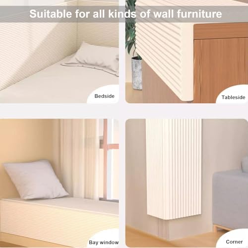 Pannelli murali Imbottiti, Imbottitura in Schiuma Antiurto, Pannelli autoadesivi per Camera da Letto e Soggiorno, Design stacca e incolla.