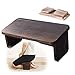 Meditationsbank kniend klappbar, Meditationshocker kniend zum Gebet mit Scharnieren Yogabänke ergonomischer Bambusholzstuhl klappbarer Gebetssitz für tiefere Meditation (Farbe: Dunkelbraun)