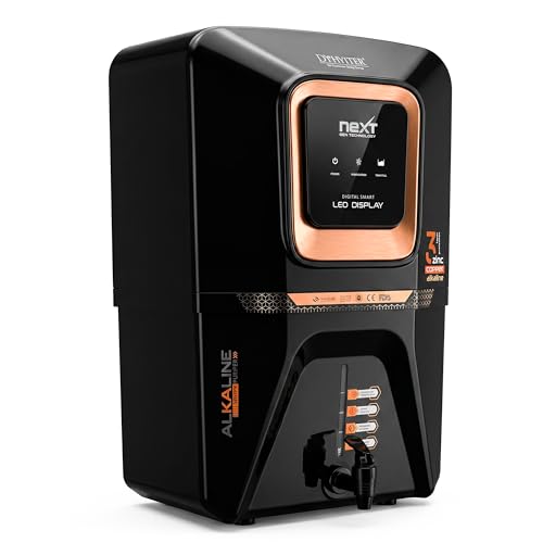Image of D'PHYLTER 8-Stage RO Water Purifier Filter for Home, 15L, Copper Black | 8-stage RO+UV+UF, TDS controller, copper & alkaline minerals, 15L large tank, borewell tanker & municipal water to 2000 PPM